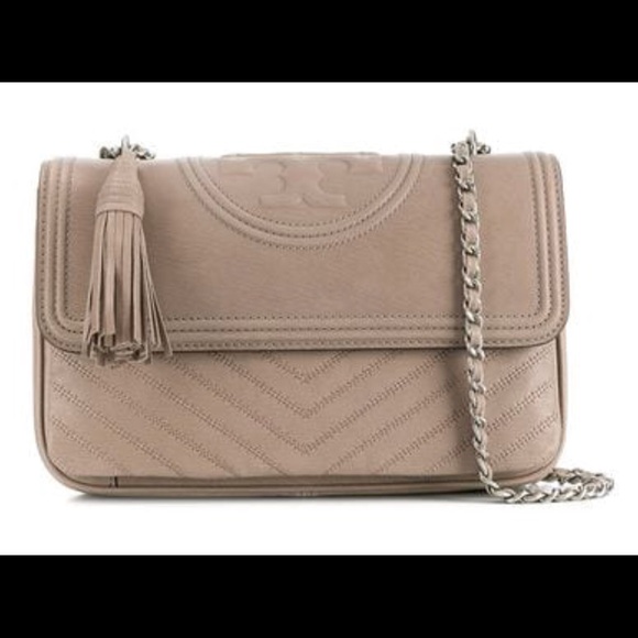 Tory Burch Fleming Distressed Flap Shoulder Bag - Picture 8 of 8